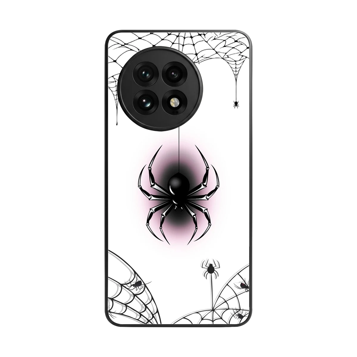 Webbed Wonder back phone cover | glass case for oneplus 13r