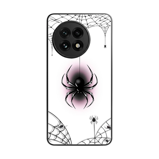 Webbed Wonder back phone cover | glass case for oneplus 13r