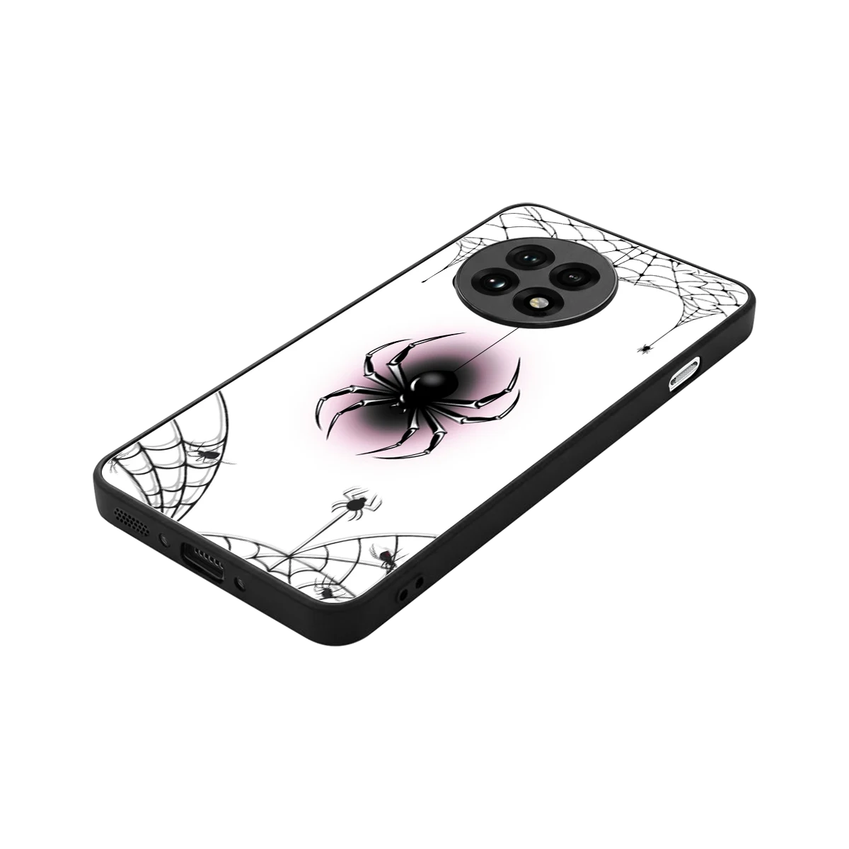 Webbed Wonder stylish phone case for oneplus 13r | glossy glass and slim fit
