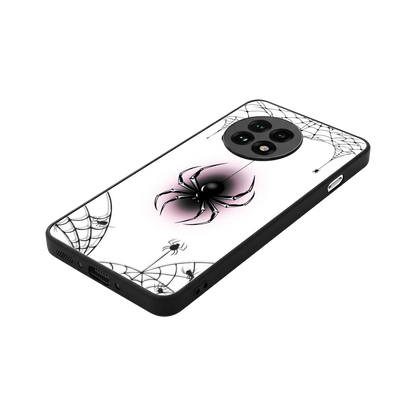 Webbed Wonder stylish phone case for oneplus 13r | glossy glass and slim fit