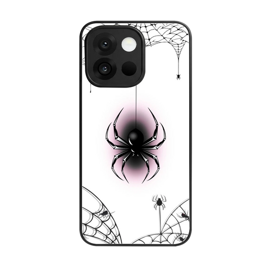Webbed Wonder back phone cover | glass case for oneplus 13s