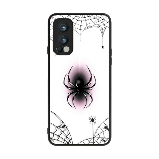 Webbed Wonder back phone cover | glass case for oneplus nord 2