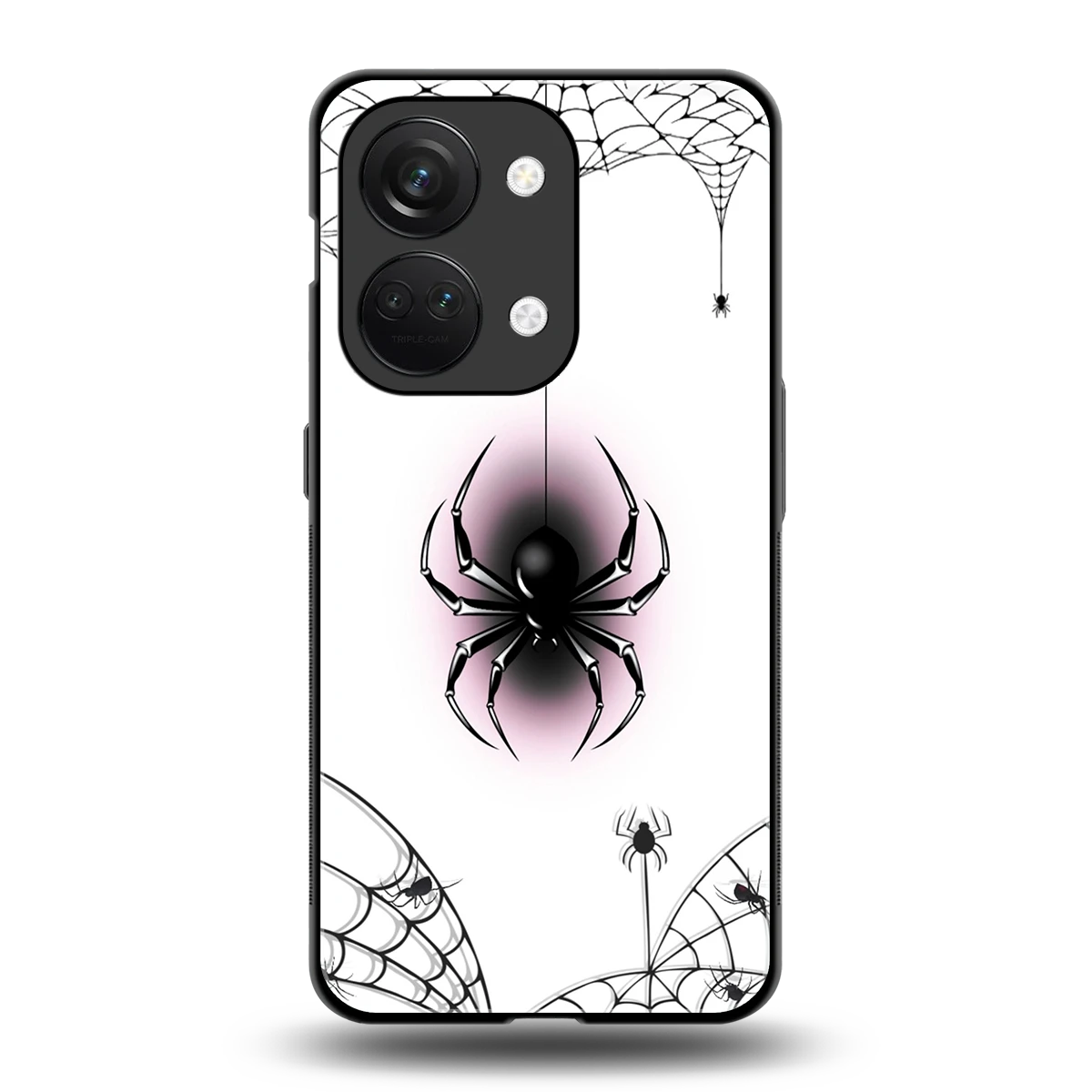 Webbed Wonder back phone cover | glass case for oneplus nord 3