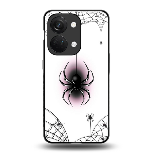 Webbed Wonder back phone cover | glass case for oneplus nord 3