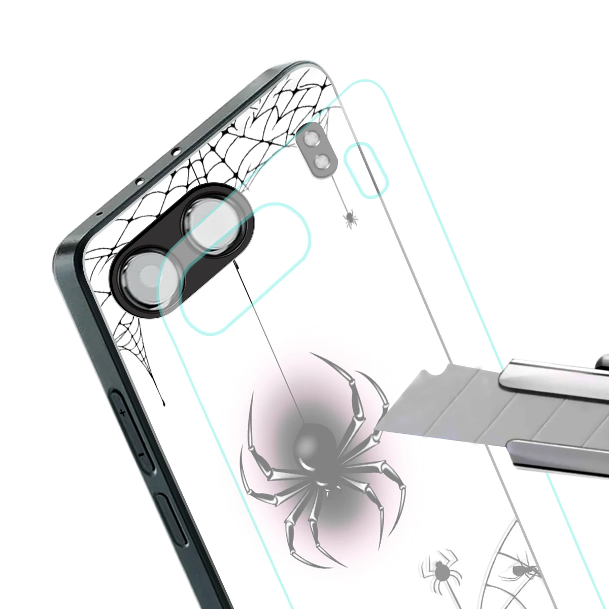 Webbed Wonder stylish phone case for oneplus nord 4 | glossy glass and slim fit