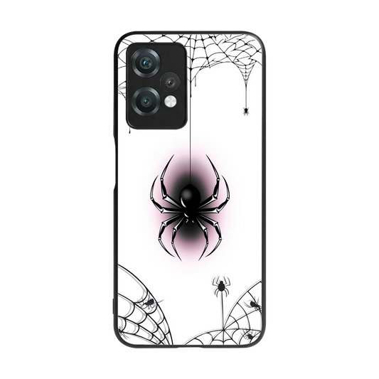 Webbed Wonder back phone cover | glass case for oneplus nord ce 2 lite