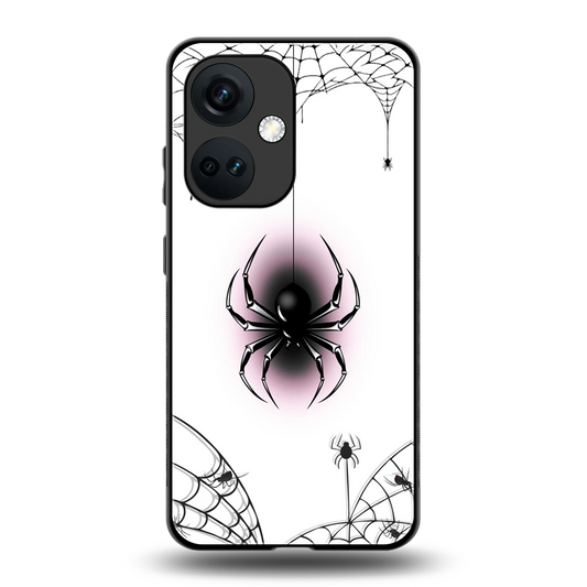 Webbed Wonder back phone cover | glass case for oneplus nord ce 3