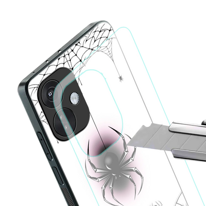 Webbed Wonder stylish phone case for oneplus nord ce 3 | glossy glass and slim fit