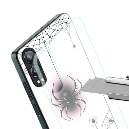 Webbed Wonder stylish phone case for oneplus nord ce 4 lite | glossy glass and slim fit
