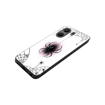 Webbed Wonder stylish phone case for oppo a5x 5g | glossy glass and slim fit