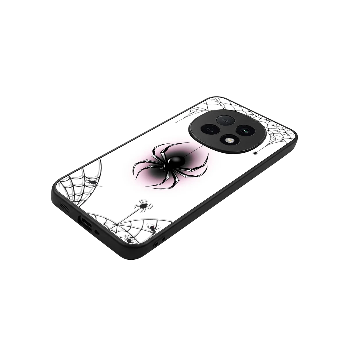 Webbed Wonder stylish phone case for oppo f29 pro 5g | glossy glass and slim fit