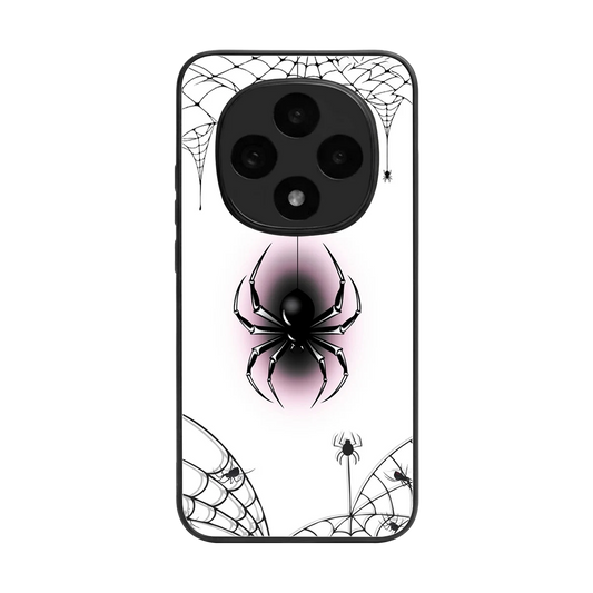 Webbed Wonder back phone cover | glass case for oppo f31 pro 5g