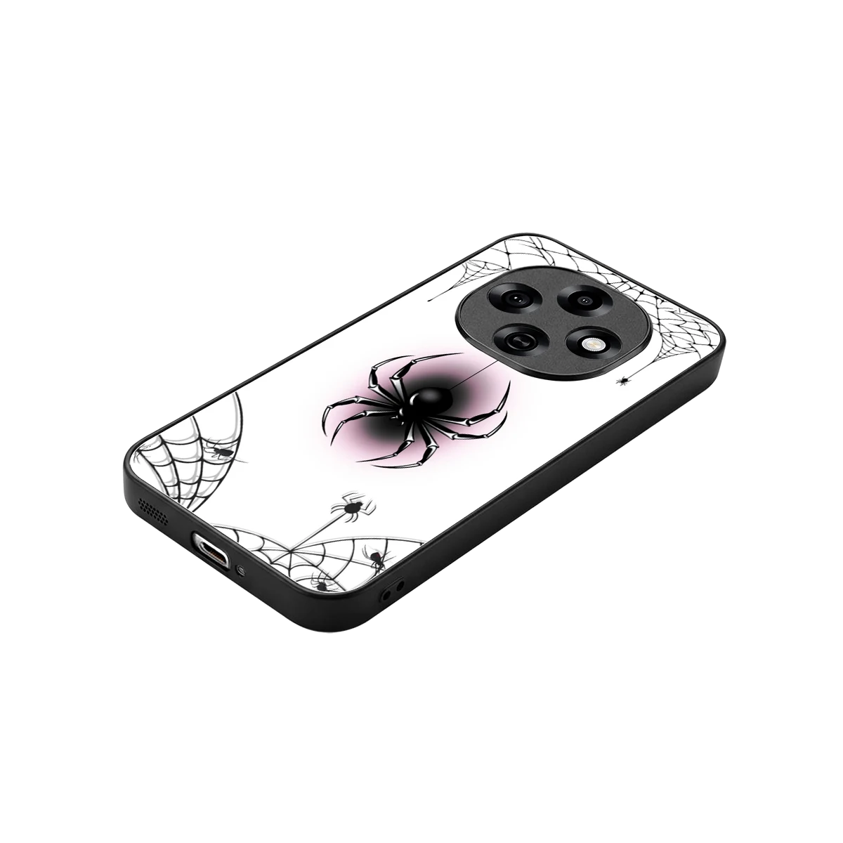 Webbed Wonder stylish phone case for oppo f31 pro 5g | glossy glass and slim fit