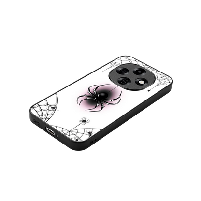 Webbed Wonder stylish phone case for oppo f31 pro 5g | glossy glass and slim fit