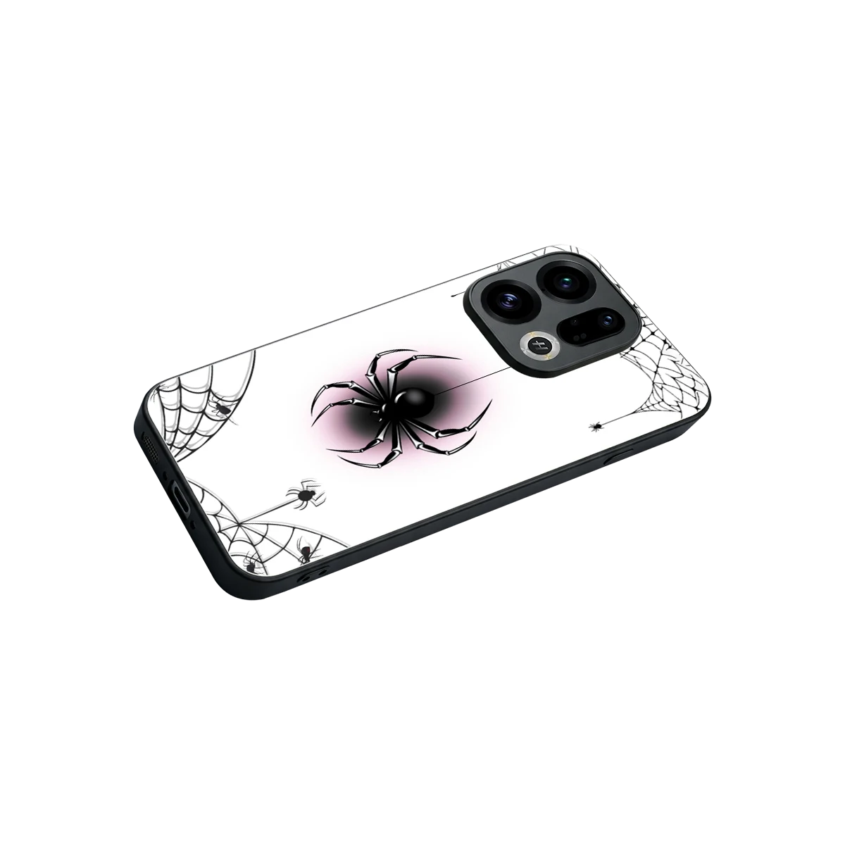 Webbed Wonder stylish phone case for oppo find x9 | glossy glass and slim fit