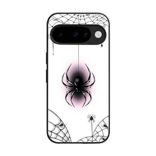Webbed Wonder back phone cover | glass case for google pixel 10