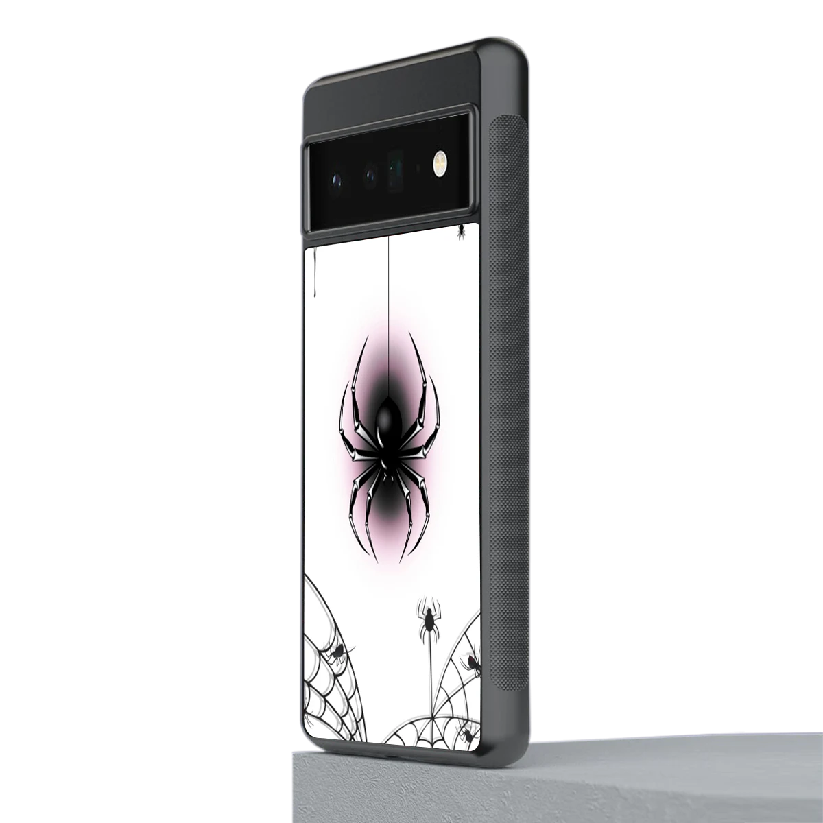 Webbed Wonder stylish phone case for google pixel 6 pro | glossy glass and slim fit