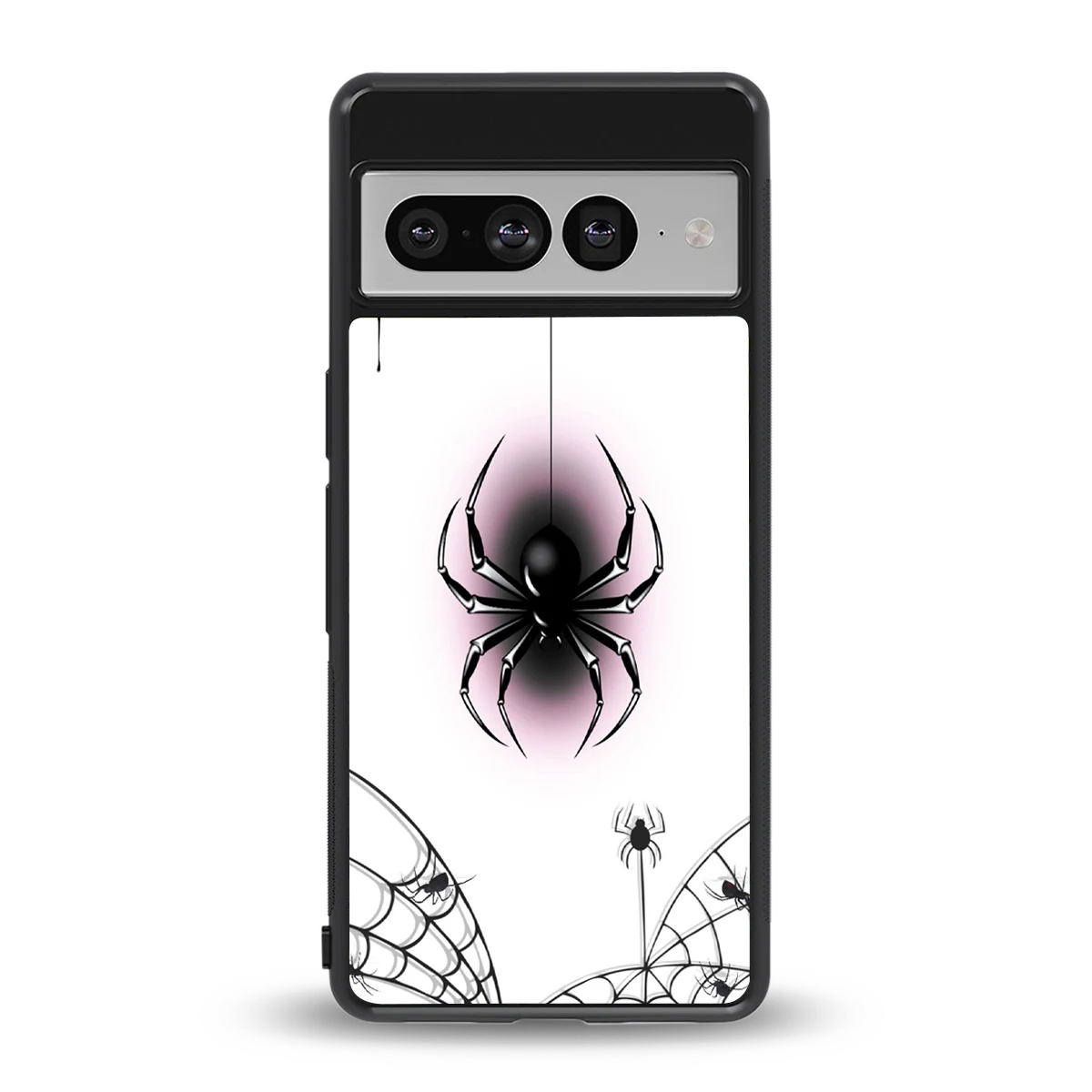 Webbed Wonder back phone cover | glass case for google pixel 7 pro