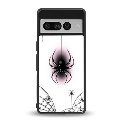 Webbed Wonder back phone cover | glass case for google pixel 7 pro