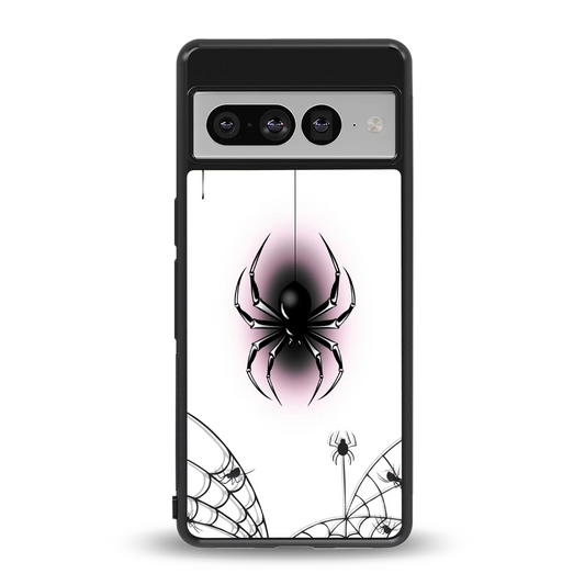 Webbed Wonder back phone cover | glass case for google pixel 7 pro