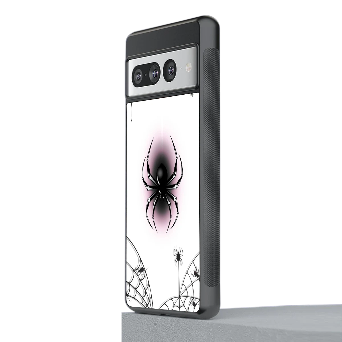 Webbed Wonder stylish phone case for google pixel 7 pro | glossy glass and slim fit