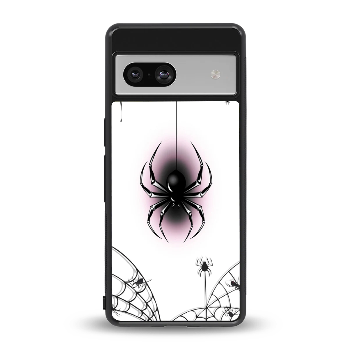 Webbed Wonder back phone cover | glass case for google pixel 7a
