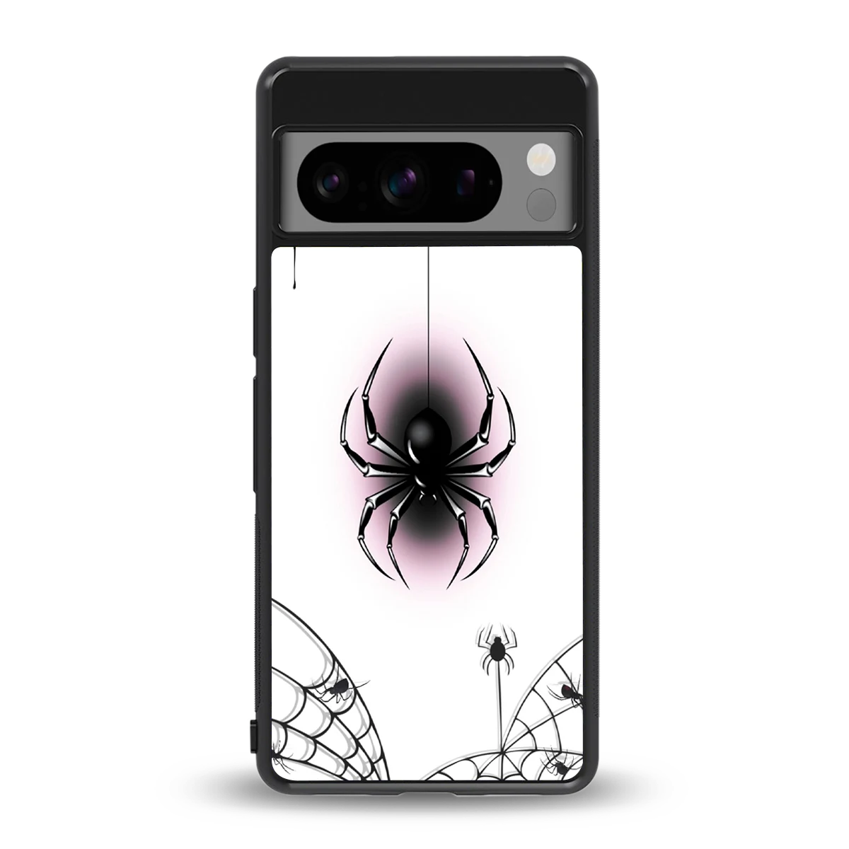 Webbed Wonder back phone cover | glass case for google pixel 8 pro