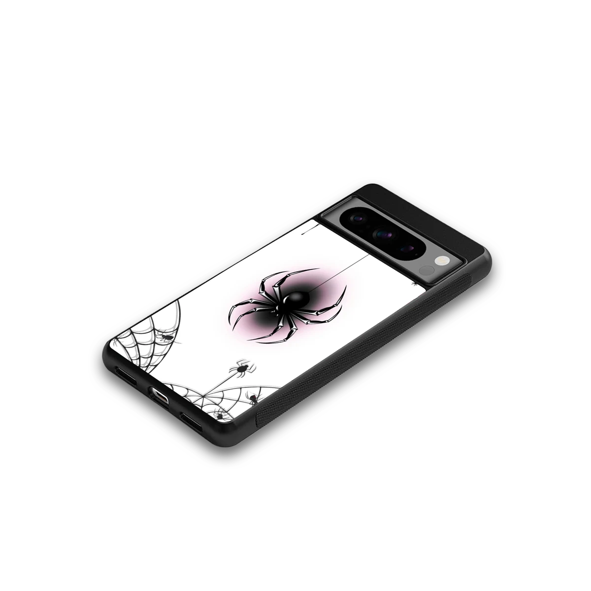 Webbed Wonder google pixel 8 pro mobile cover | shockproof glass phone case