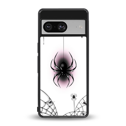 Webbed Wonder back phone cover | glass case for google pixel 8