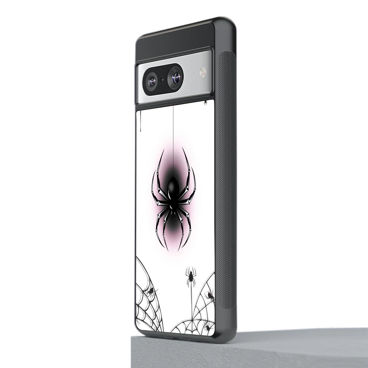 Webbed Wonder stylish phone case for google pixel 8 | glossy glass and slim fit