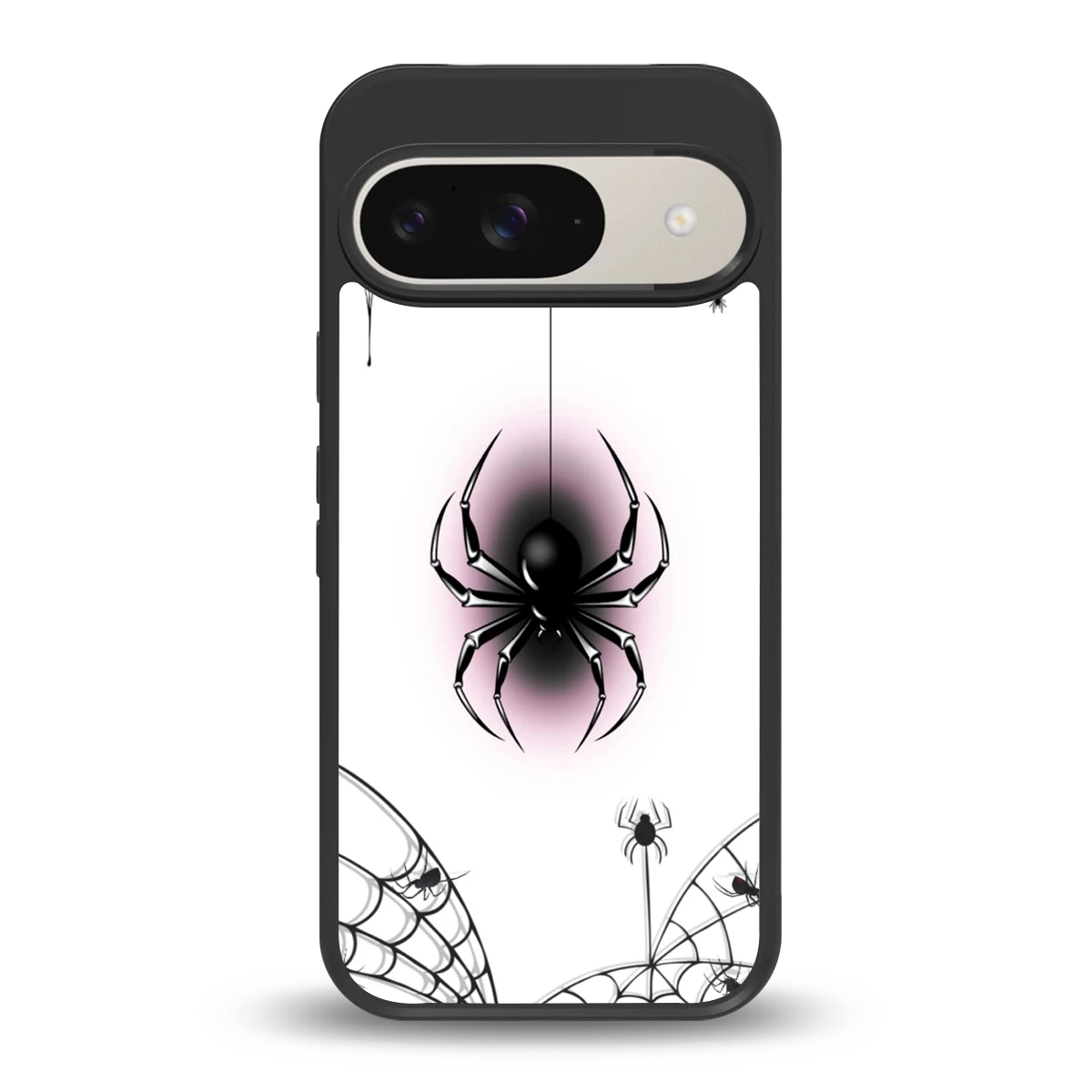 Webbed Wonder back phone cover | glass case for google pixel 9