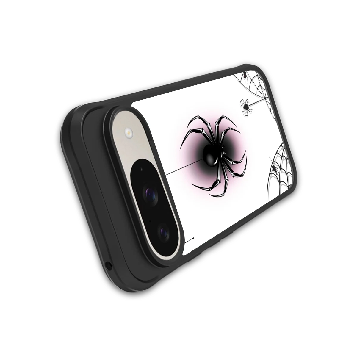 Webbed Wonder stylish phone case for google pixel 9 | glossy glass and slim fit