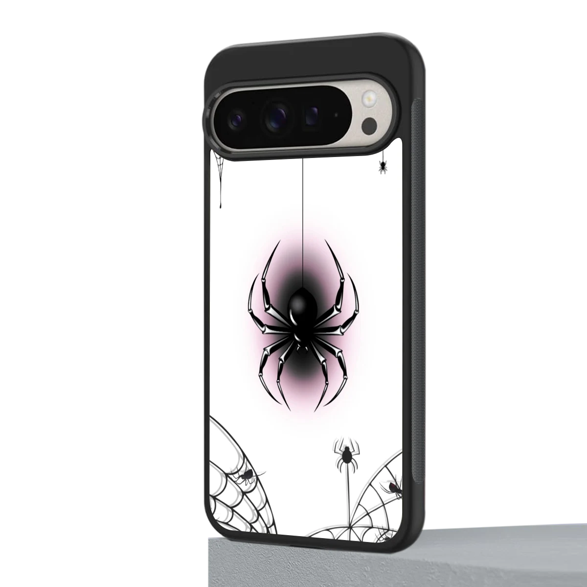 Webbed Wonder google pixel 9 pro mobile cover | shockproof glass phone case