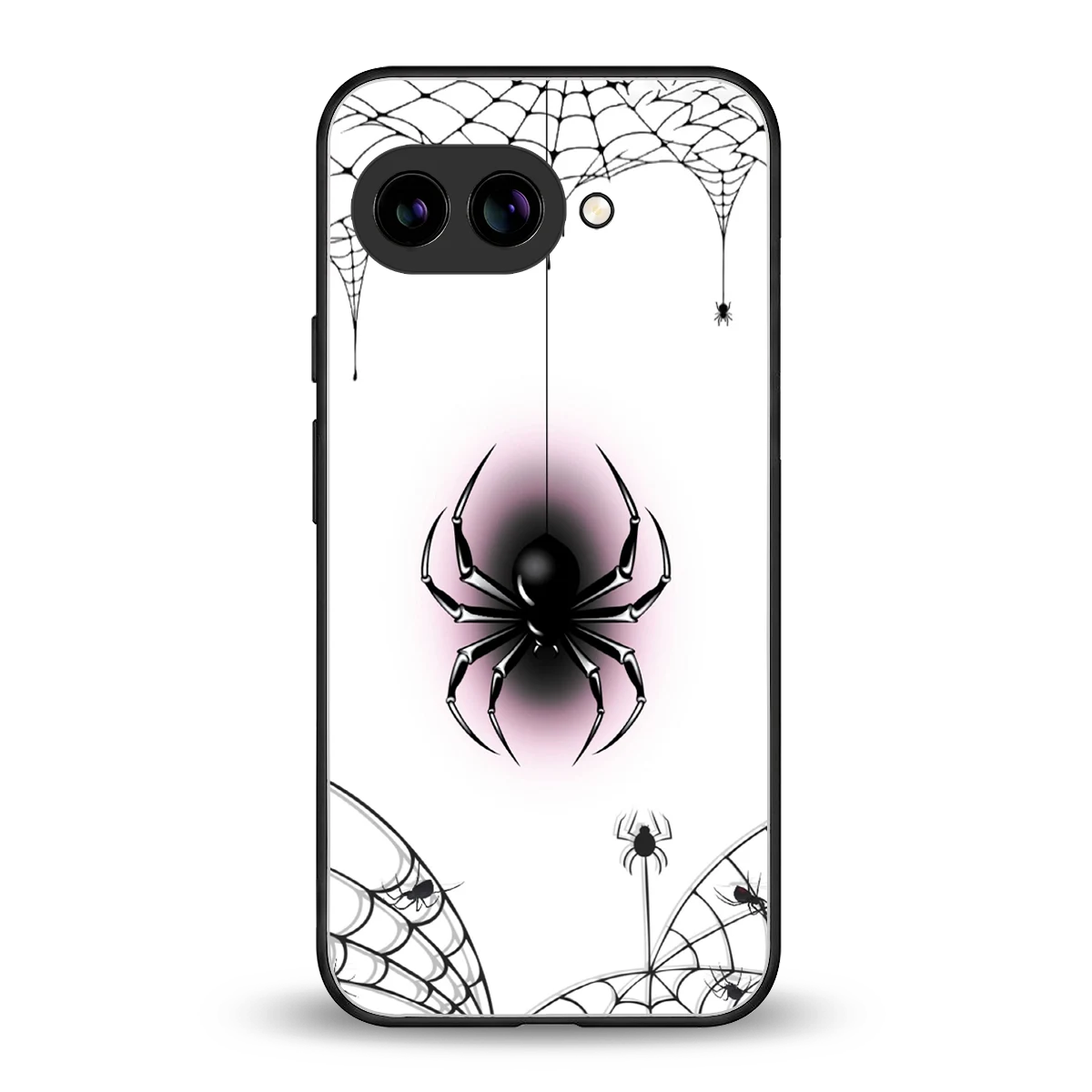 Webbed Wonder back phone cover | glass case for google pixel 10a
