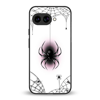 Webbed Wonder back phone cover | glass case for google pixel 10a