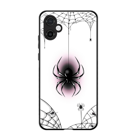 Webbed Wonder back phone cover | glass case for samsung galaxy a06 5g