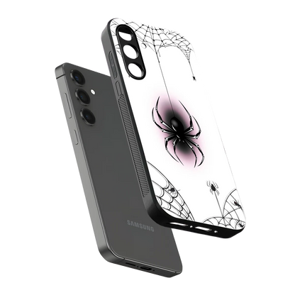 Webbed Wonder sleek samsung galaxy a16 5g cover with tempered glass back and TPU edges