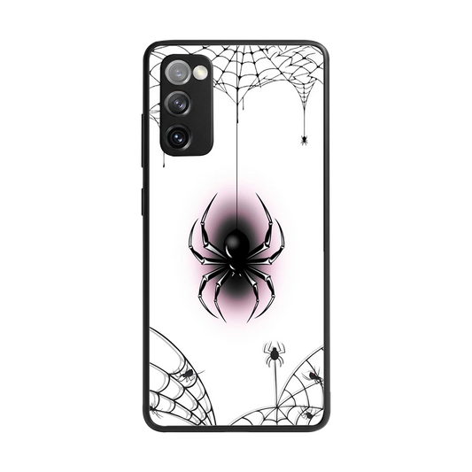 Webbed Wonder back phone cover | glass case for samsung galaxy s20 fe