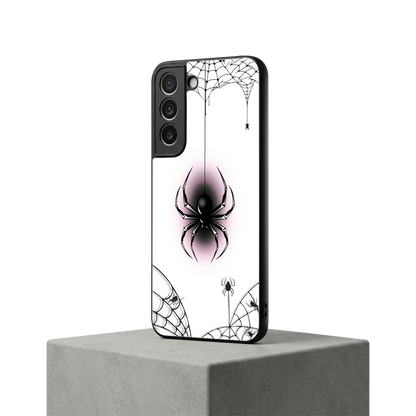 Webbed Wonder samsung galaxy s22 mobile cover | shockproof glass phone case