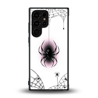 Webbed Wonder back phone cover | glass case for samsung galaxy s24 ultra