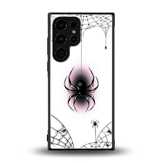 Webbed Wonder back phone cover | glass case for samsung galaxy s24 ultra