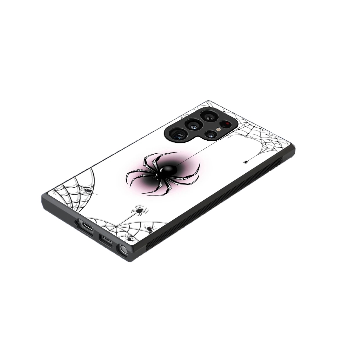 Webbed Wonder stylish phone case for samsung galaxy s24 ultra | glossy glass and slim fit