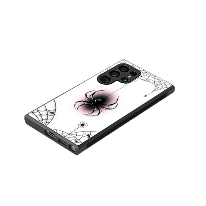 Webbed Wonder stylish phone case for samsung galaxy s24 ultra | glossy glass and slim fit