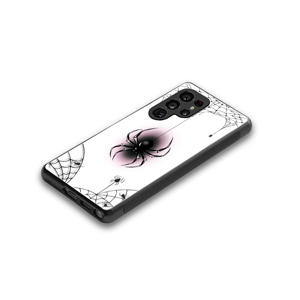 Webbed Wonder stylish phone case for samsung galaxy s26 ultra | glossy glass and slim fit