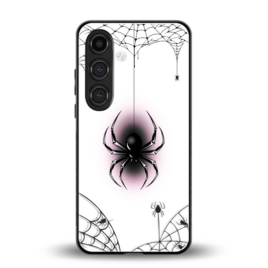 Webbed Wonder back phone cover | glass case for samsung galaxy s24 fe
