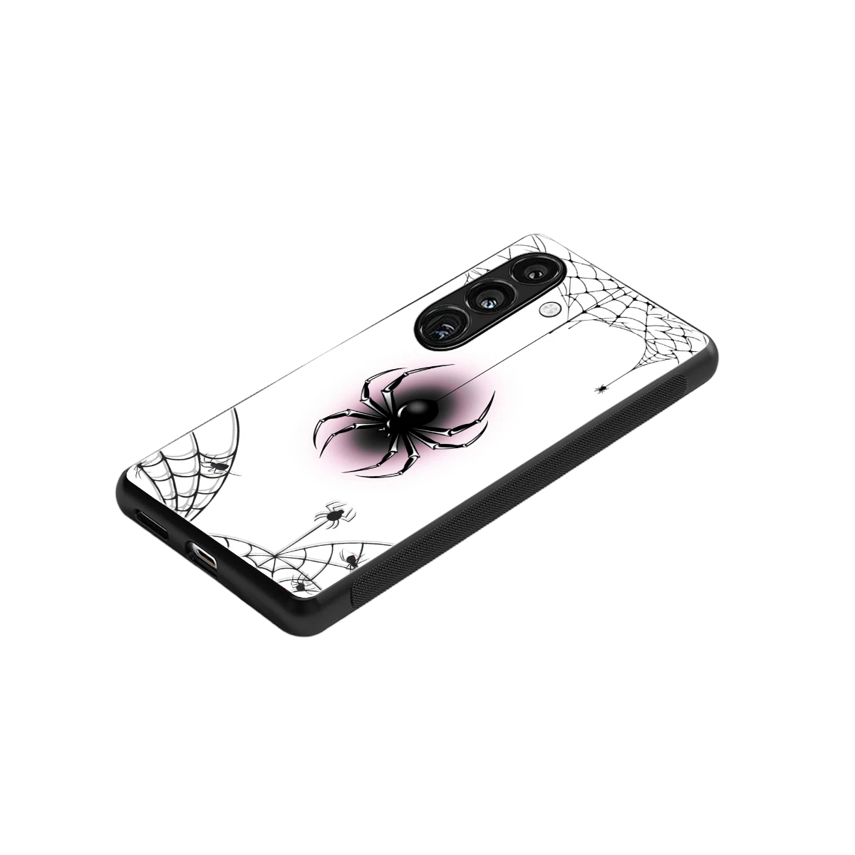 Webbed Wonder stylish phone case for samsung galaxy s24 | glossy glass and slim fit