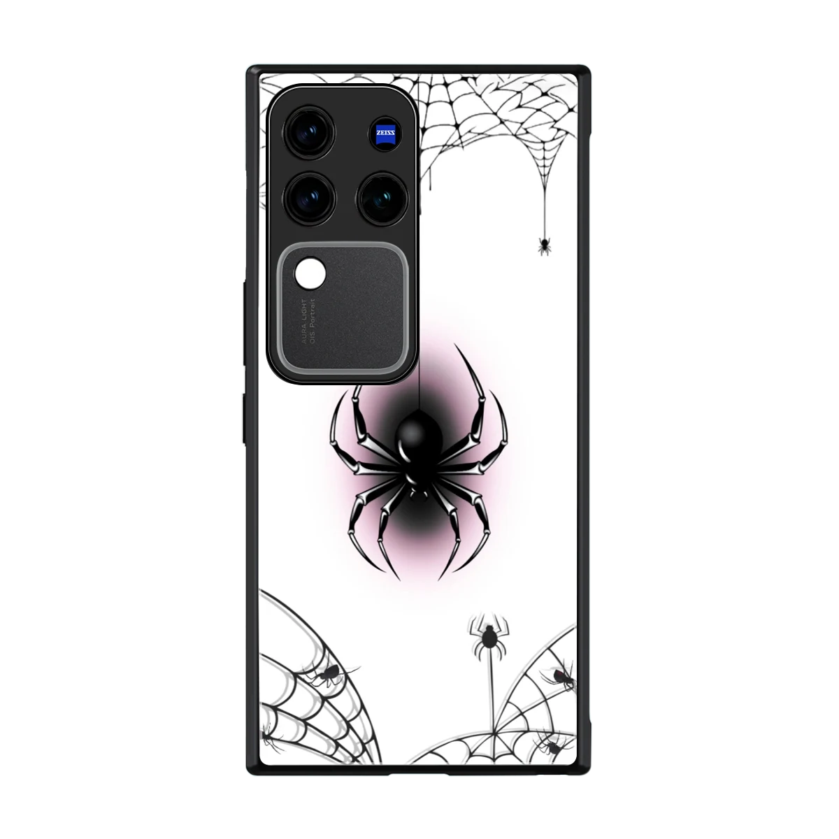 Webbed Wonder back phone cover | glass case forvivo v30 pro