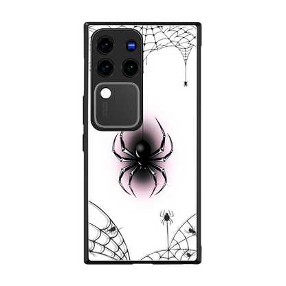 Webbed Wonder back phone cover | glass case forvivo v30 pro