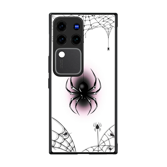 Webbed Wonder back phone cover | glass case forvivo v30 pro