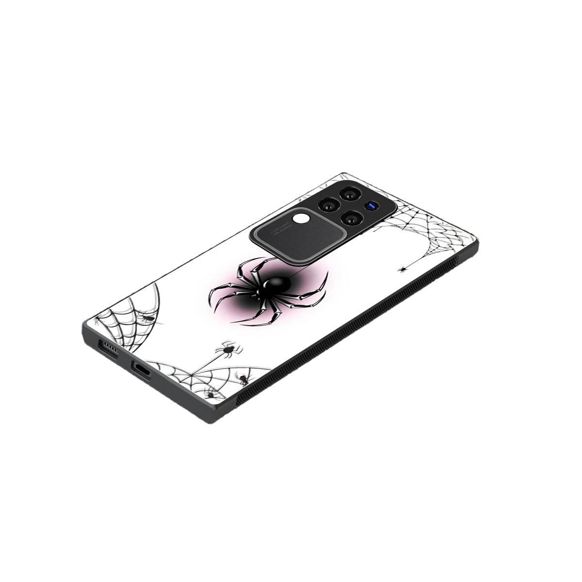 Webbed Wonder stylish phone case forvivo v30 pro | glossy glass and slim fit